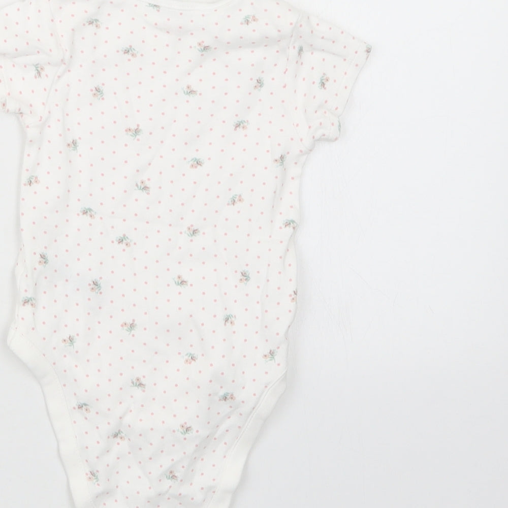 NEXT Girls White Geometric  Babygrow One-Piece Size 3-6 Months