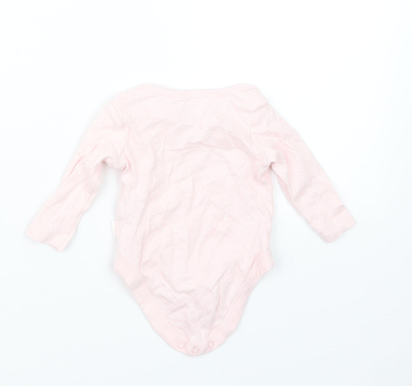 F&F Girls Pink Polka Dot  Babygrow One-Piece Size 0-3 Months