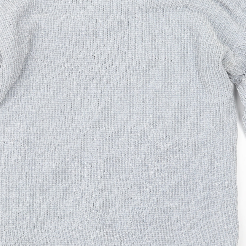 Studio Womens Blue  Knit Pullover Jumper Size 12