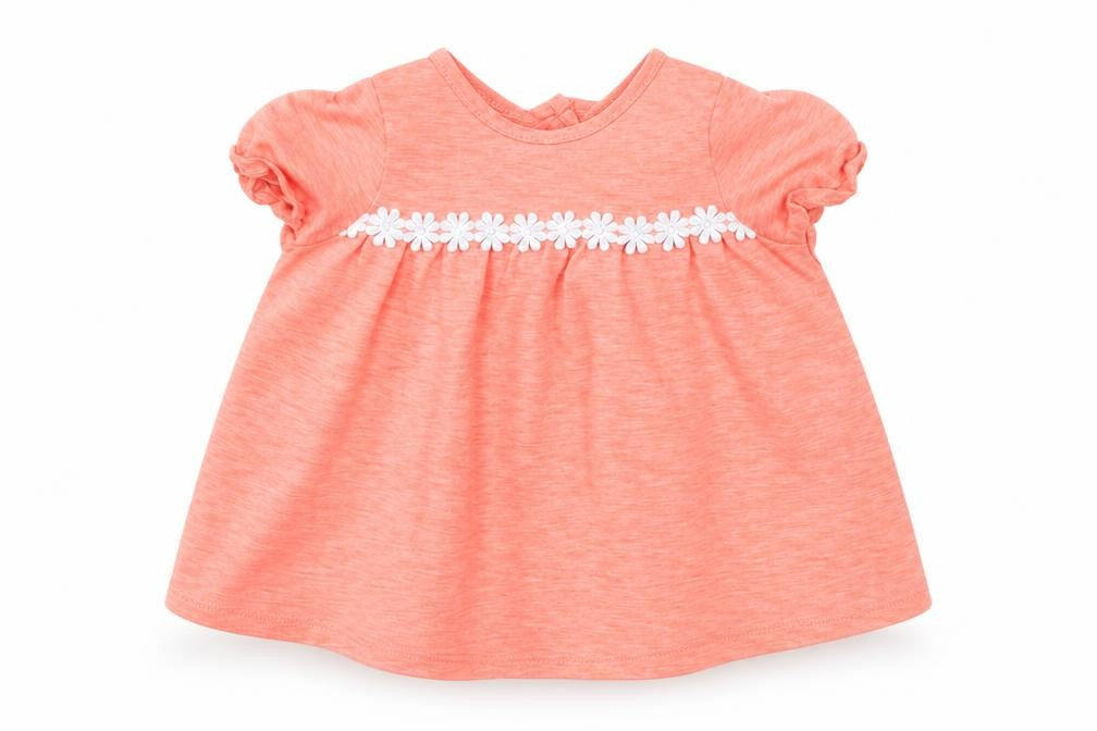 Front view of Next girls’ orange basic t-shirt size newborn