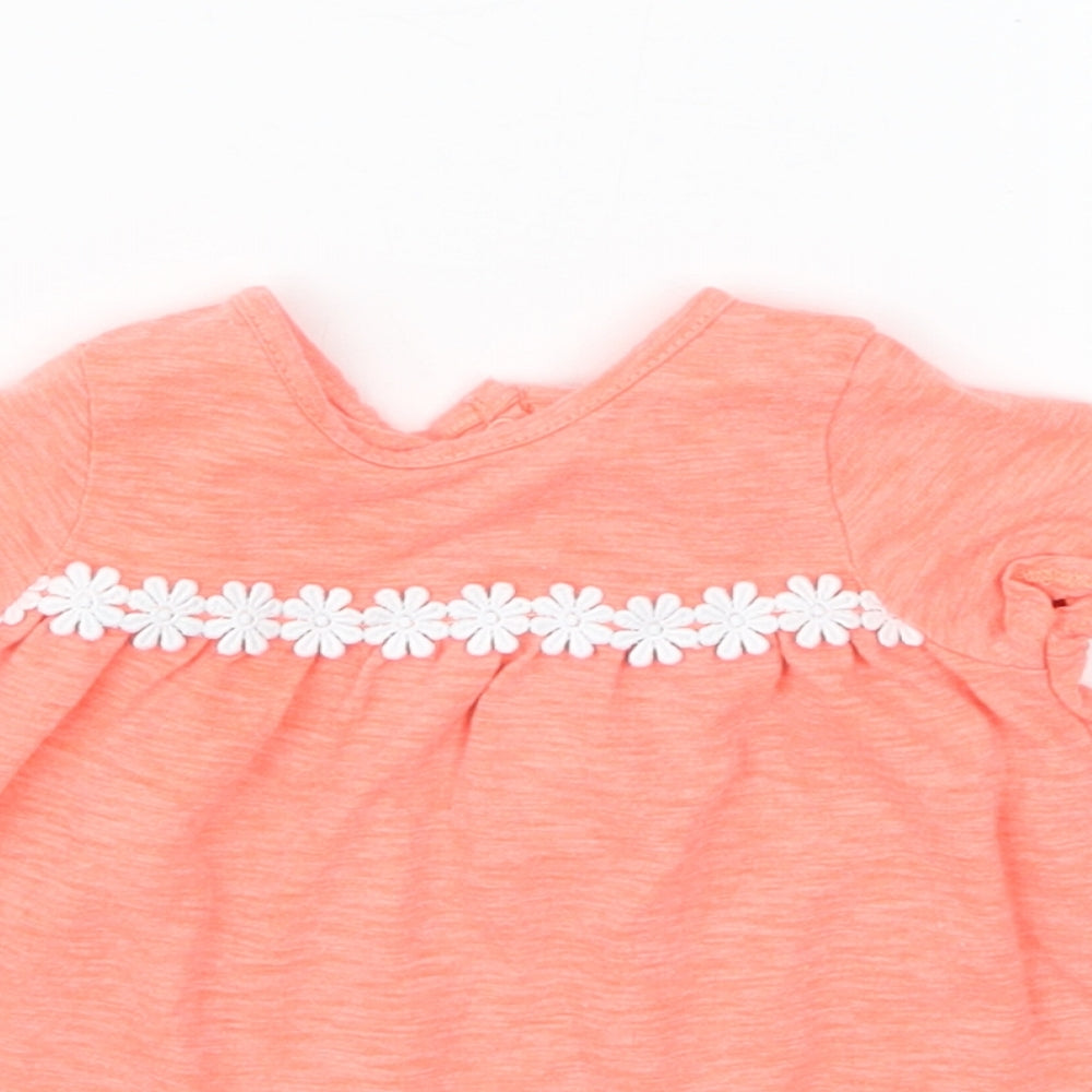 NEXT Girls Orange   Basic T-Shirt Size Newborn