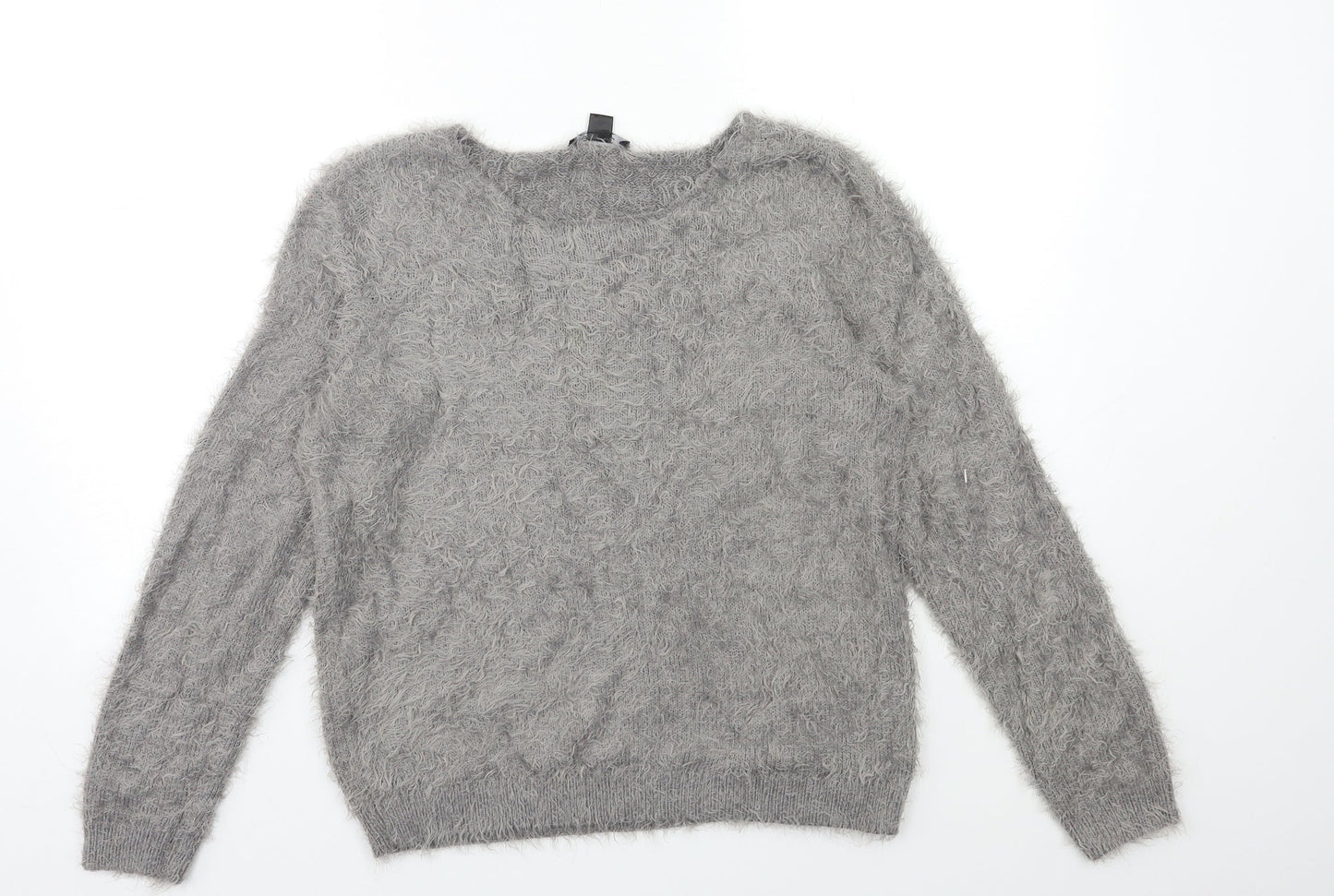 ESMARA Womens Grey  Knit Pullover Jumper Size 10