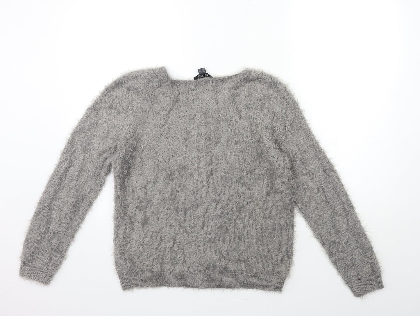 ESMARA Womens Grey  Knit Pullover Jumper Size 10