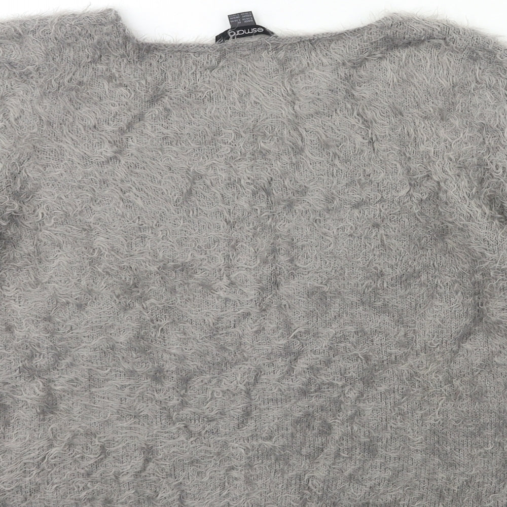 ESMARA Womens Grey  Knit Pullover Jumper Size 10