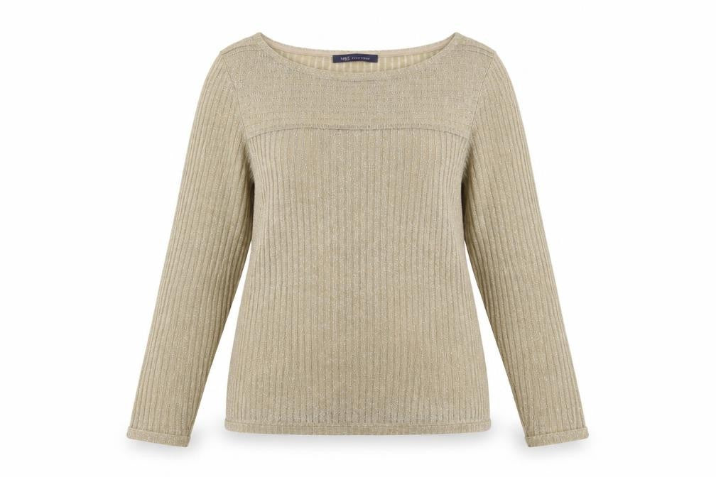 Marks and Spencer Womens Gold  Knit Pullover Jumper Size 12