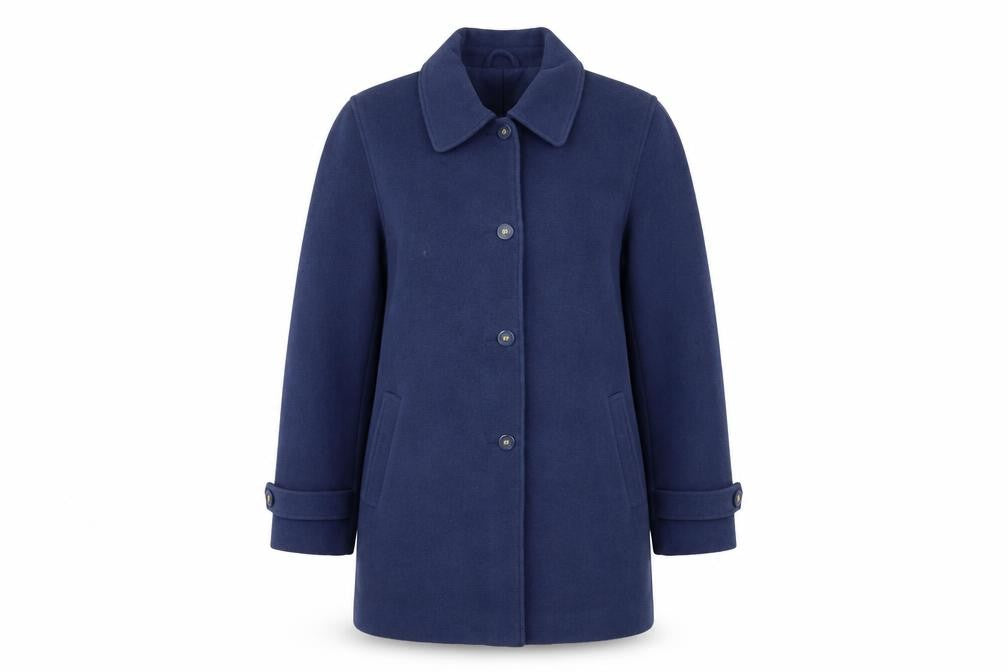 EWM Womens Blue   Overcoat Coat Size 12