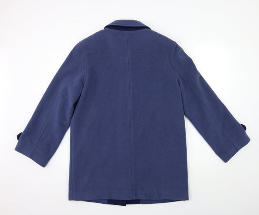 EWM Womens Blue   Overcoat Coat Size 12