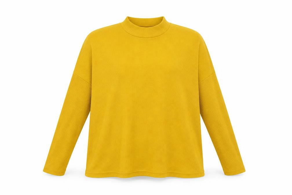 H&M Womens Yellow  Knit Pullover Jumper Size M