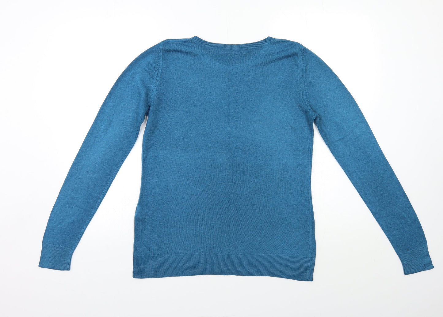 Very Womens Blue  Knit Pullover Jumper Size 10