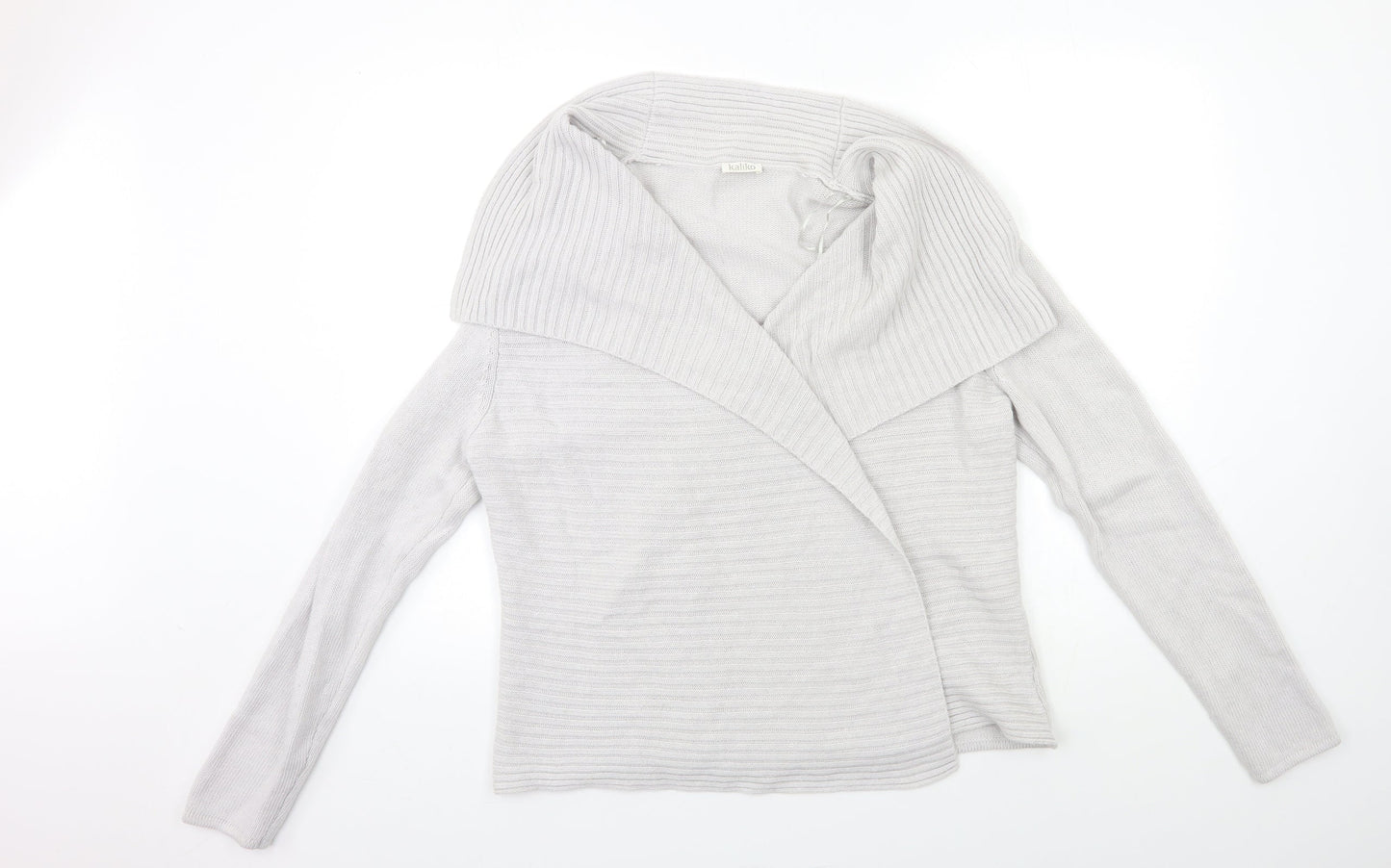 Matalan Womens Grey  Knit Cardigan Jumper Size L
