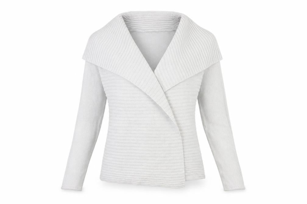Matalan Womens Grey  Knit Cardigan Jumper Size L