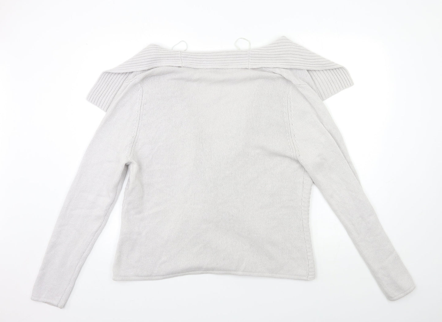 Matalan Womens Grey  Knit Cardigan Jumper Size L