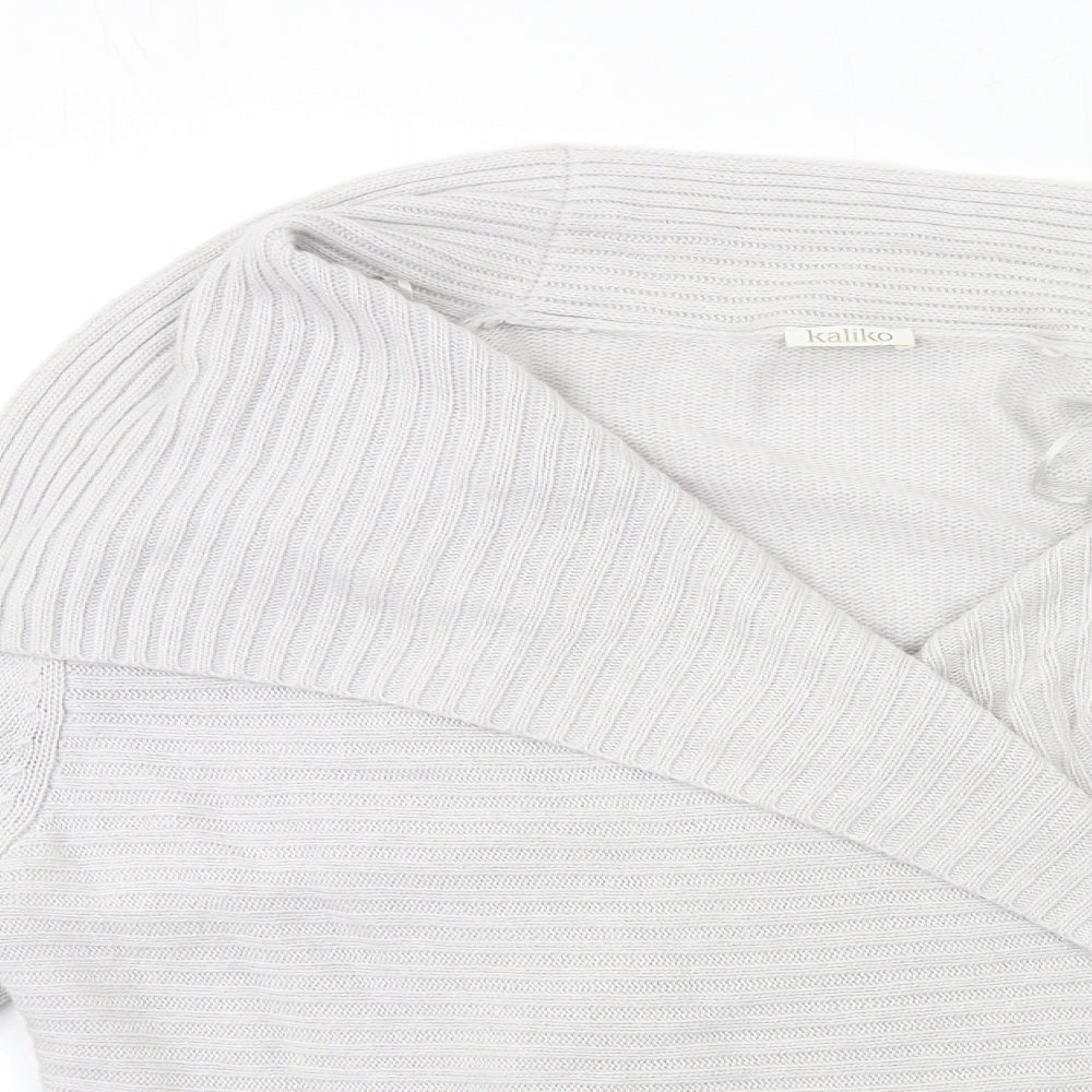 Matalan Womens Grey  Knit Cardigan Jumper Size L