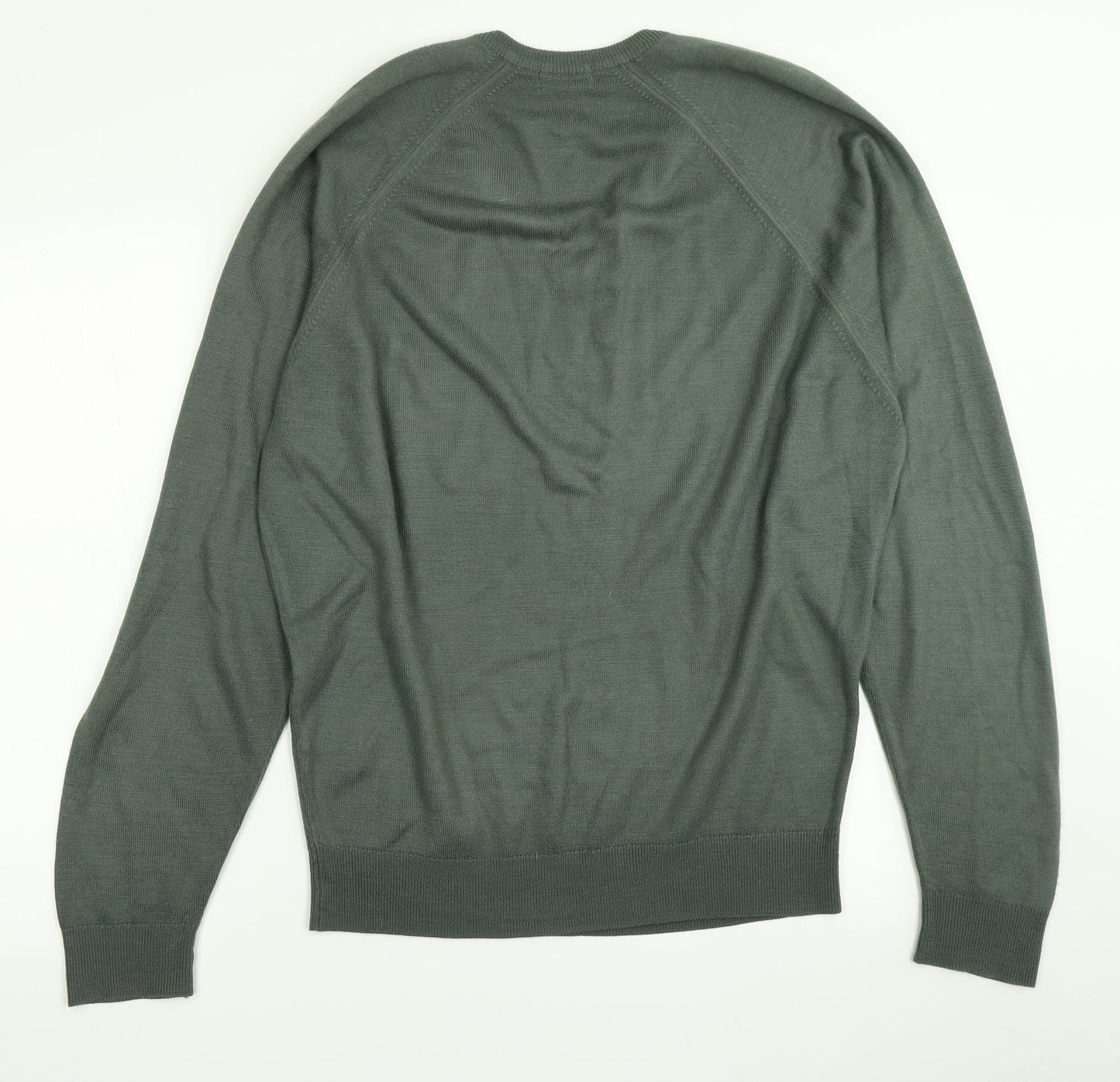 BHS Mens Green  Knit Pullover Jumper Size S
