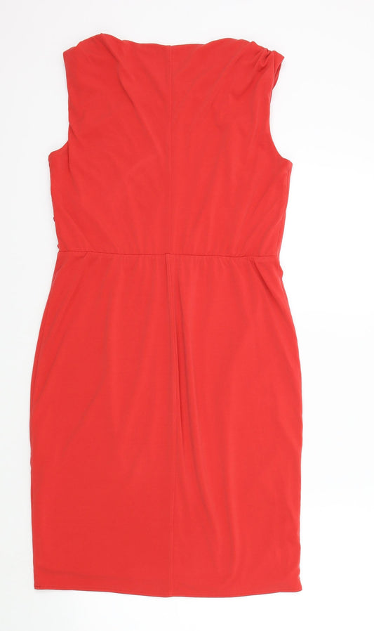 Coast Womens Orange Colourblock  A-Line  Size 12