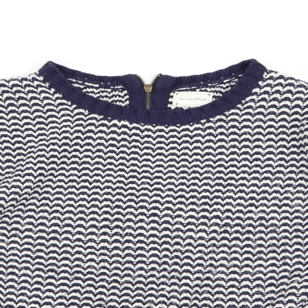 New Look Womens Multicoloured Geometric  Pullover Jumper Size 16