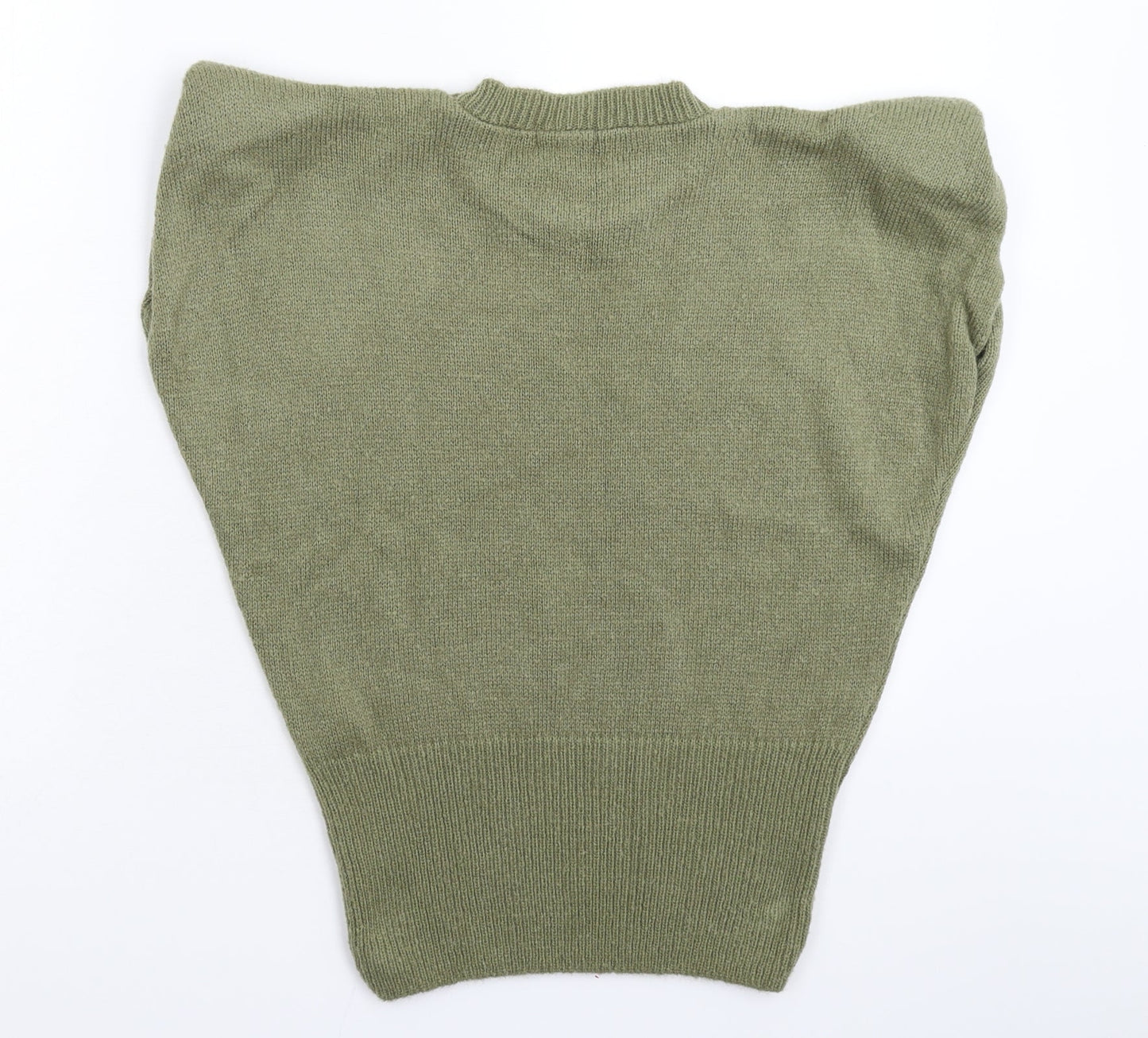 Nasty Gal Womens Green  Knit Vest Jumper Size S