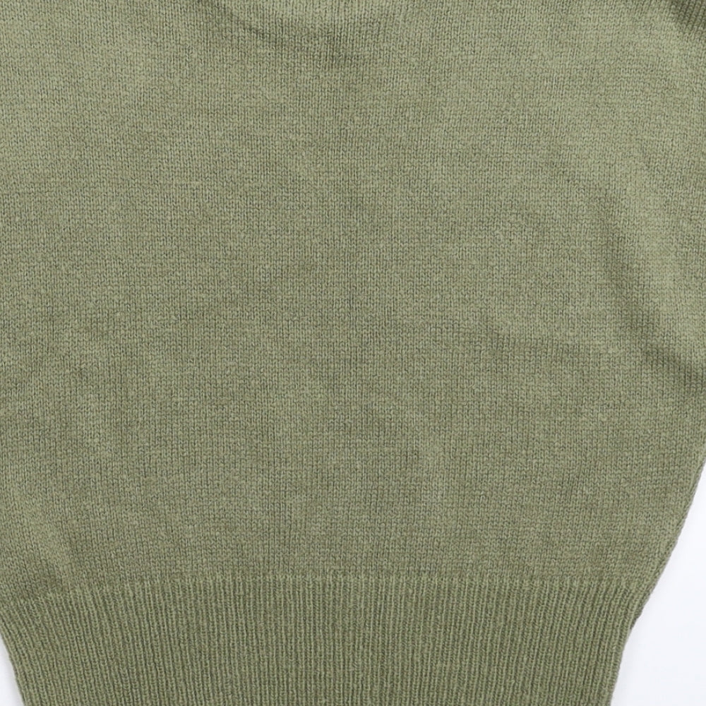 Nasty Gal Womens Green  Knit Vest Jumper Size S