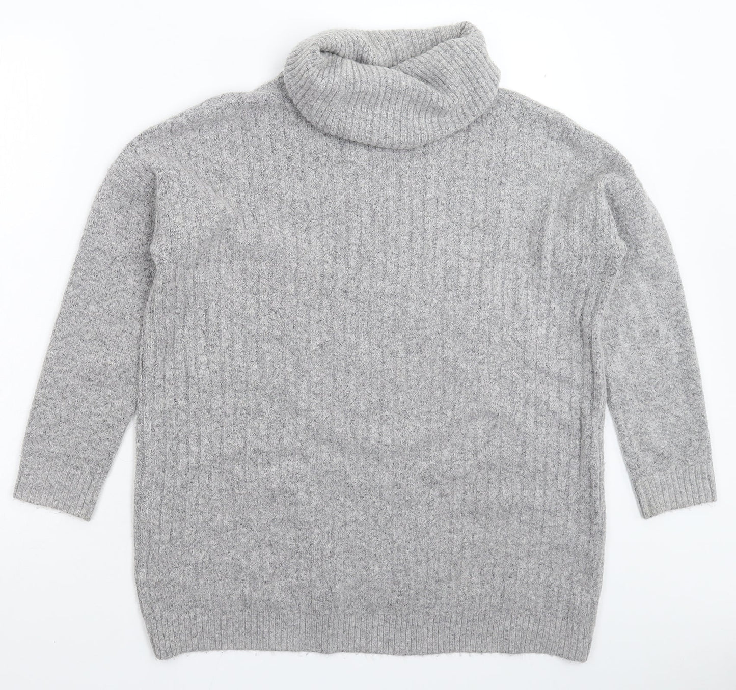Marks and Spencer Womens Grey  Knit Pullover Jumper Size 8