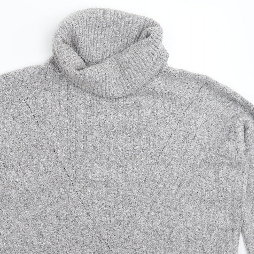 Marks and Spencer Womens Grey  Knit Pullover Jumper Size 8