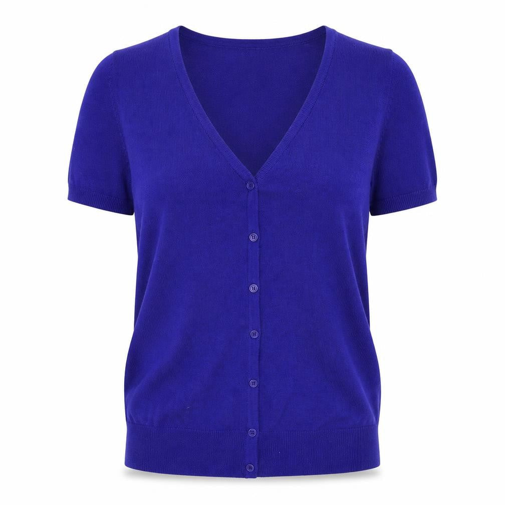 Maya Womens Blue  Knit Cardigan Jumper Size S