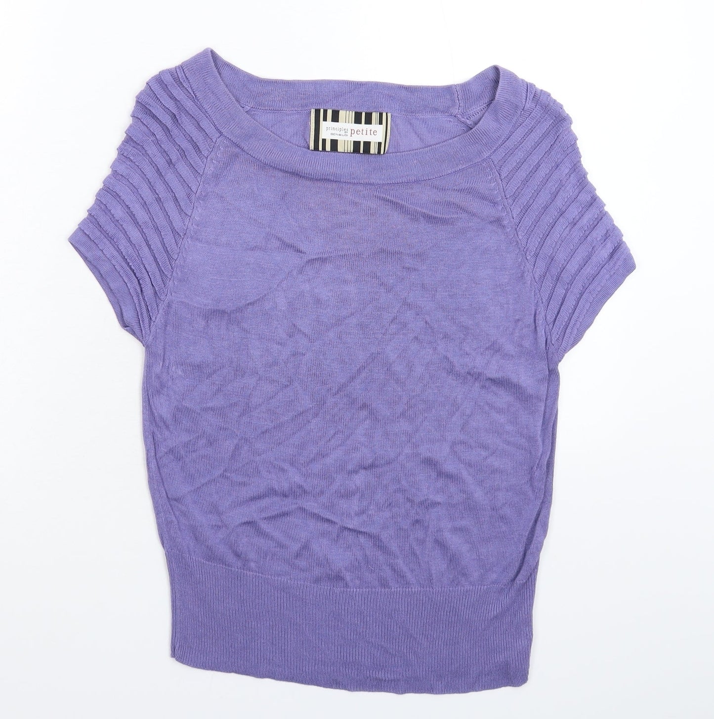 Principles Womens Purple  Knit Pullover Jumper Size M