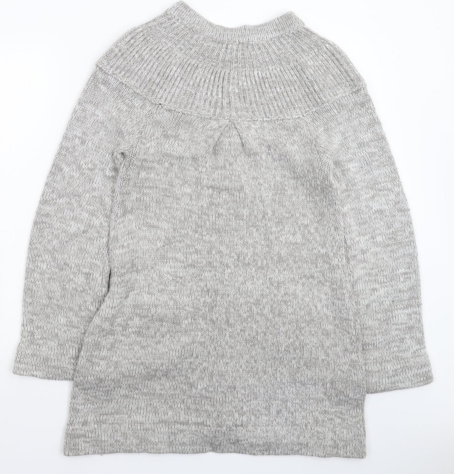 QED Womens Grey  Knit Jacket Coatigan Size M