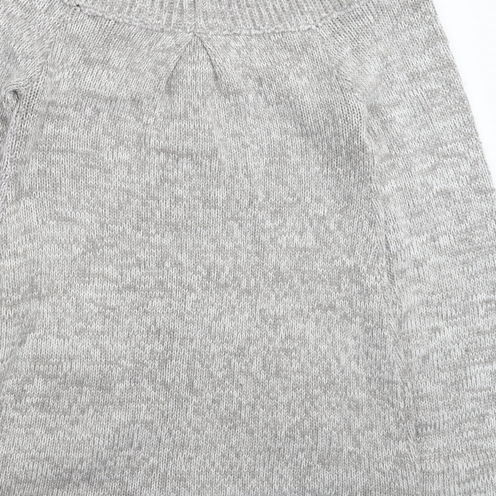 QED Womens Grey  Knit Jacket Coatigan Size M