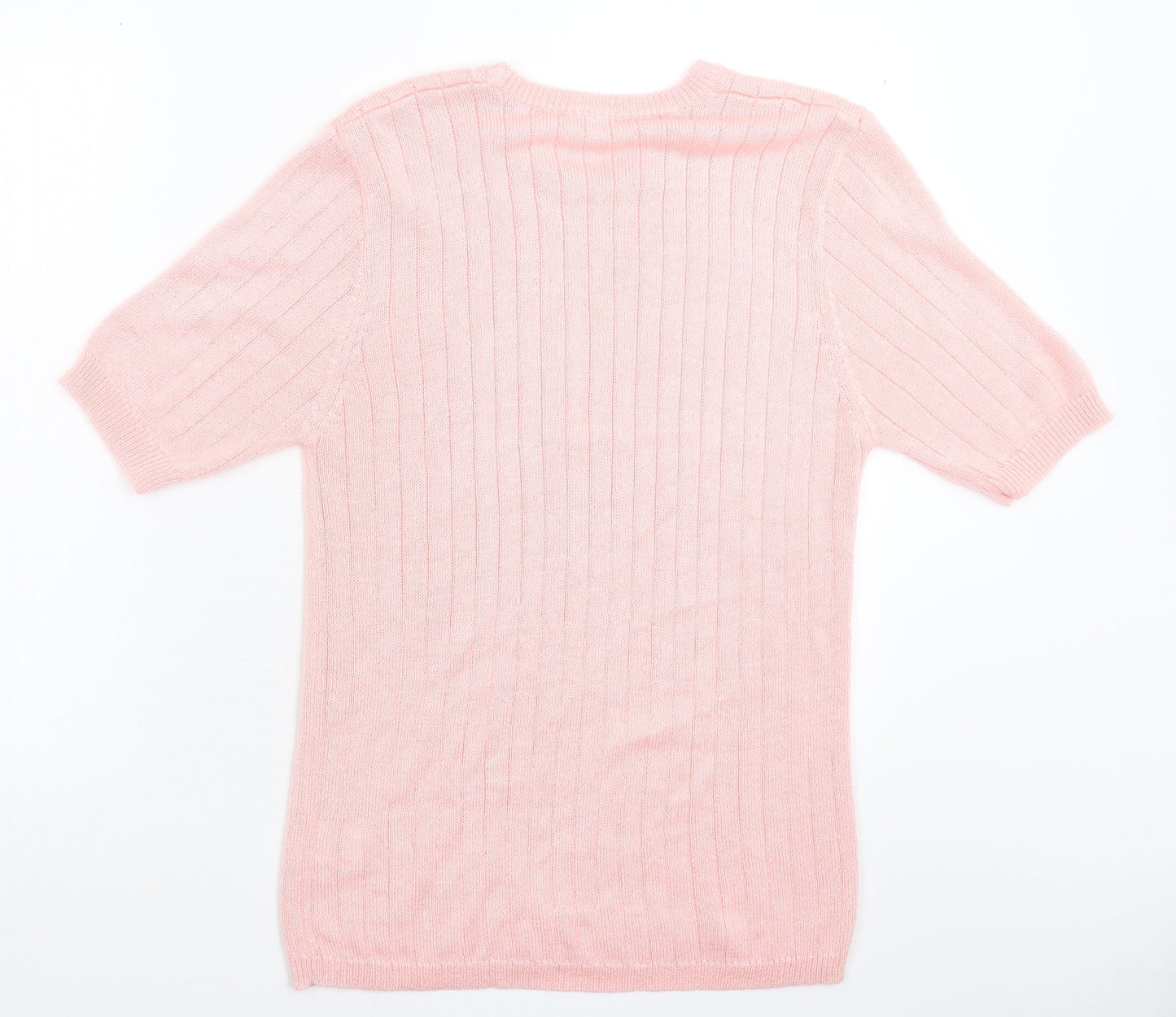 Preworn Womens Pink  Knit Pullover Jumper Size M