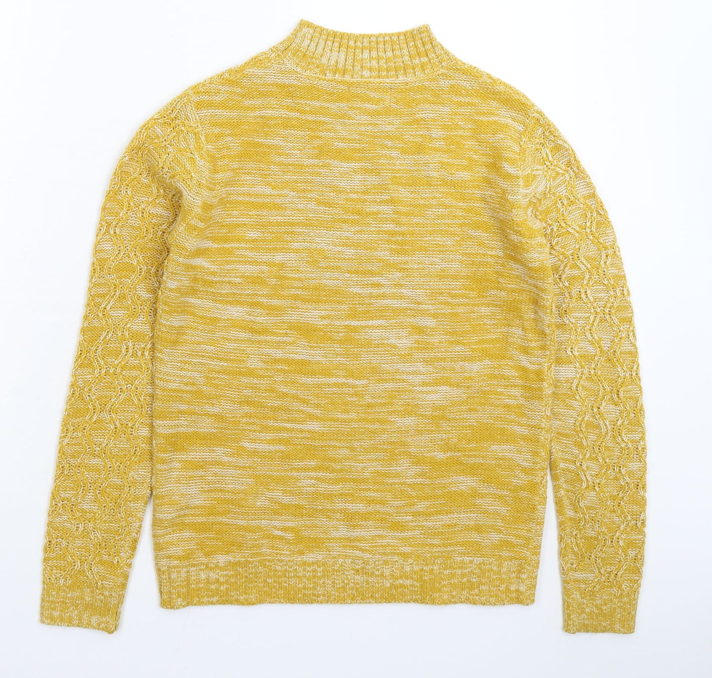 Papaya Womens Yellow  Knit Pullover Jumper Size S
