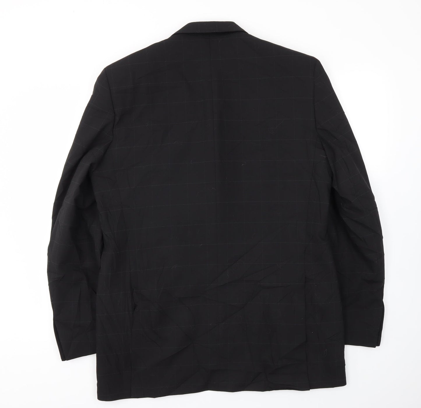 NEXT Mens Black Check  Jacket Blazer Size 42