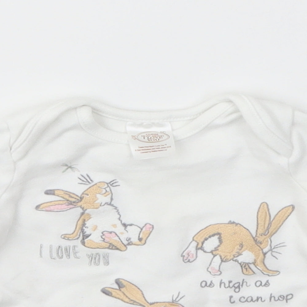 Matalan Girls White   Basic T-Shirt Size 3-6 Months