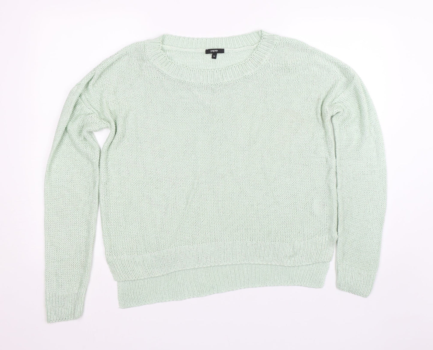Papaya Womens Green   Pullover Jumper Size 14