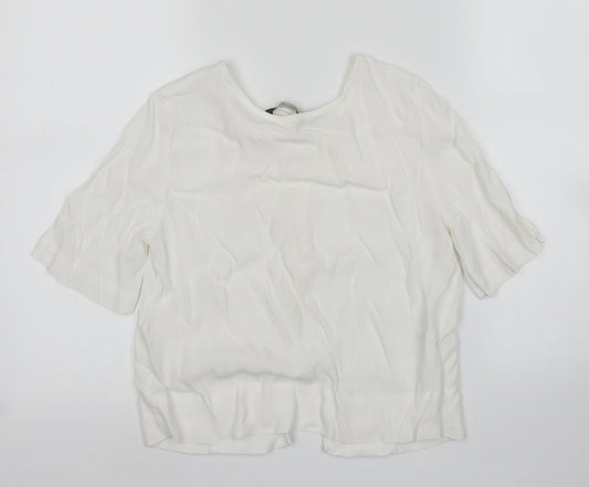 Glassons Womens White   Basic Blouse Size 6