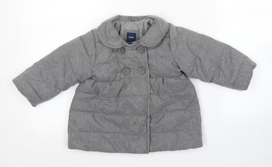 Gap Boys Grey   Puffer Jacket Coat Size 18 Months