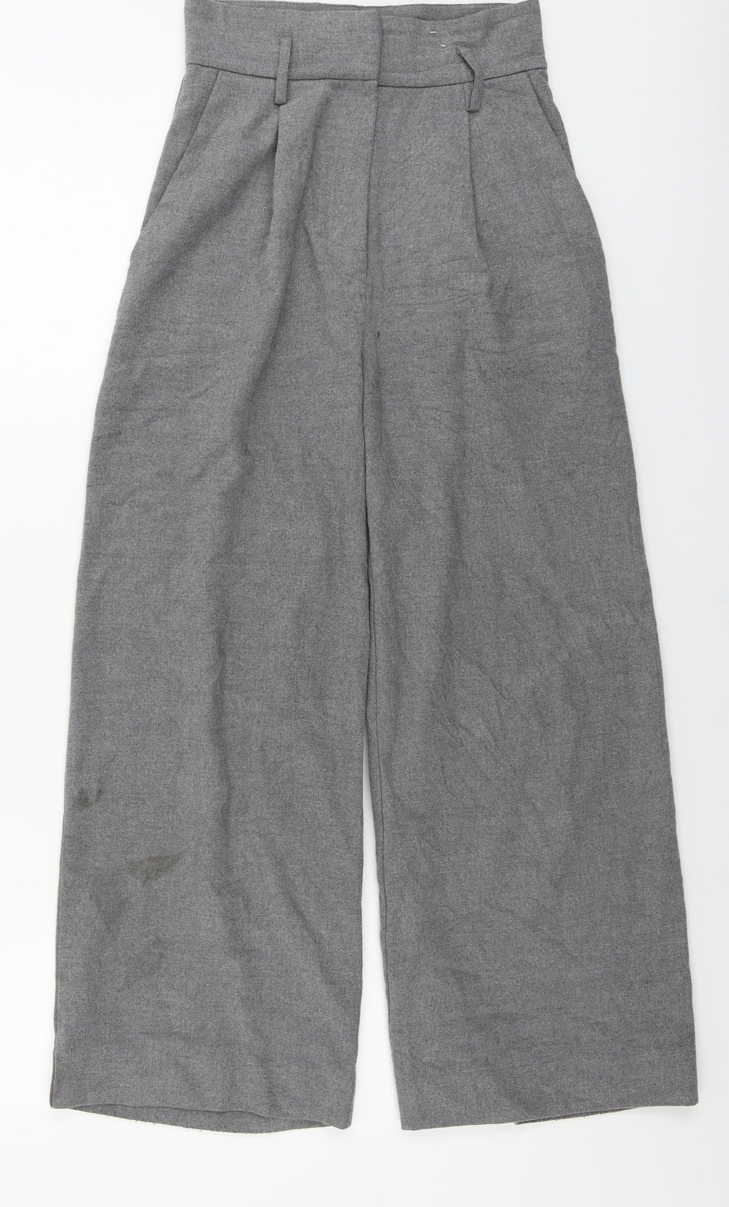 H&M  Womens Grey   Trousers  Size 26 in L25 in