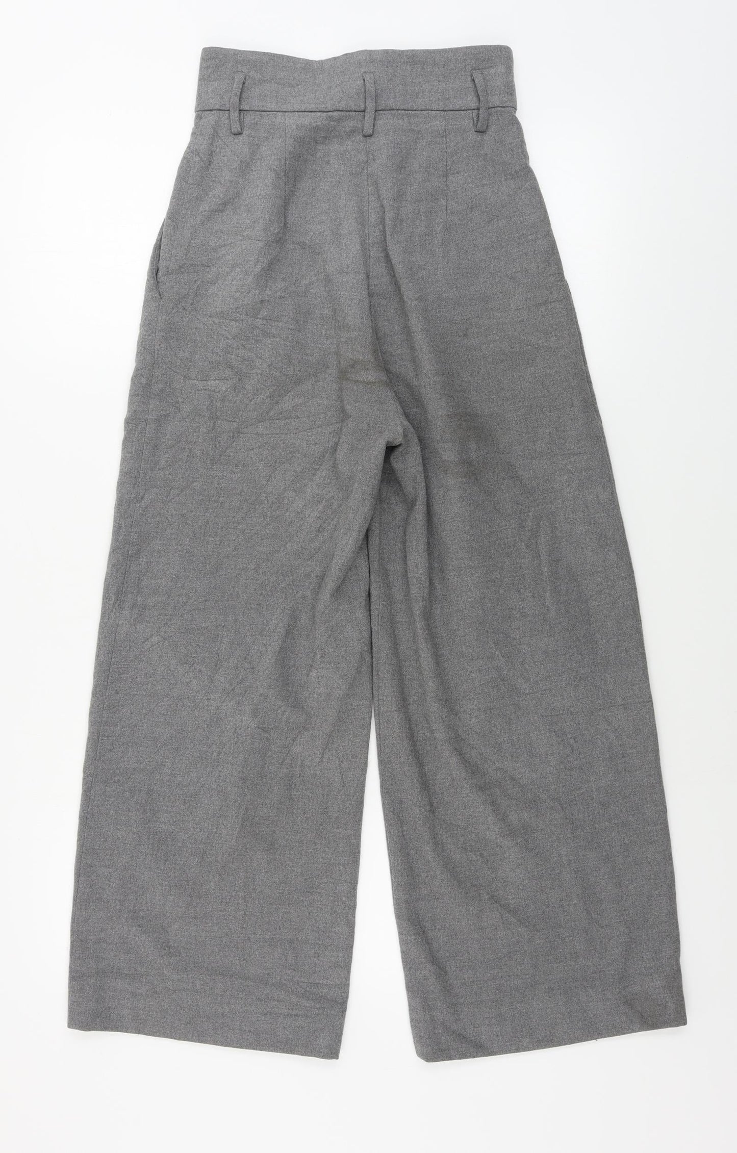H&M  Womens Grey   Trousers  Size 26 in L25 in