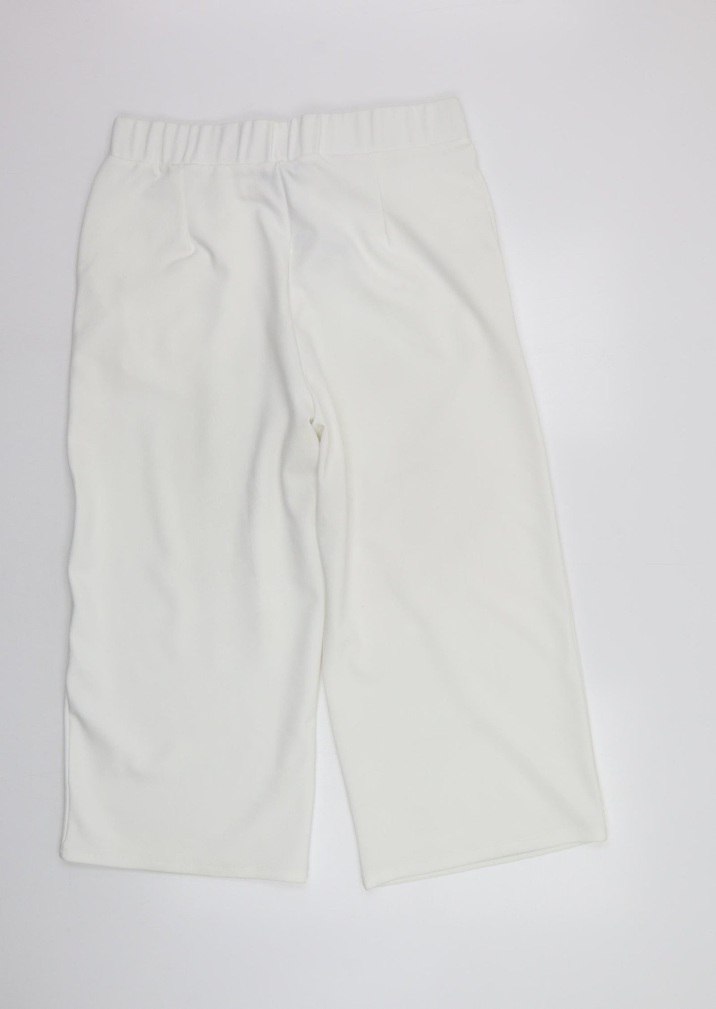 New Look Womens White   Trousers  Size 18 L21 in - Elasticated Waist