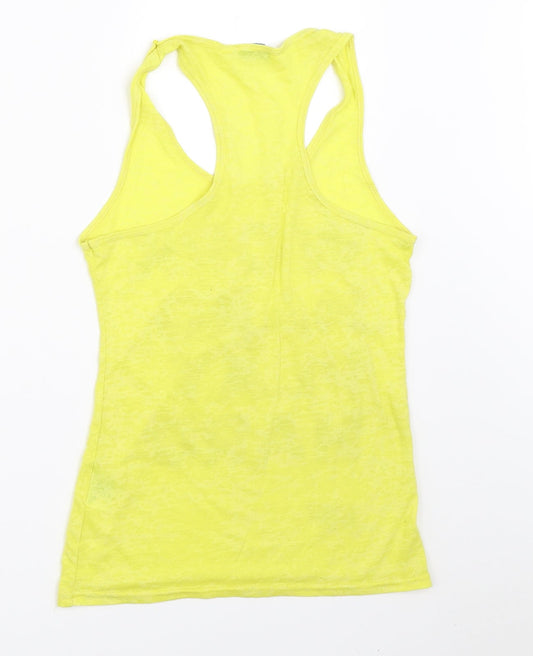 Myprotein Womens Yellow   Basic Tank Size 6