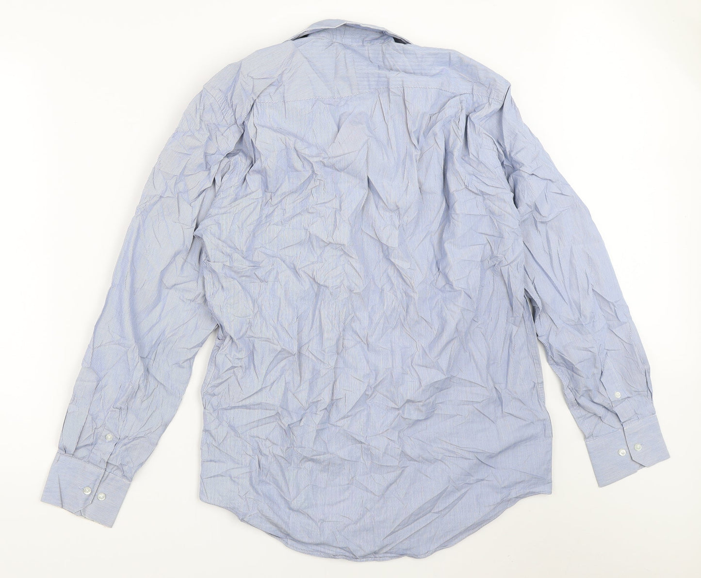 Baulmer Mens Blue    Button-Up Size 15.5