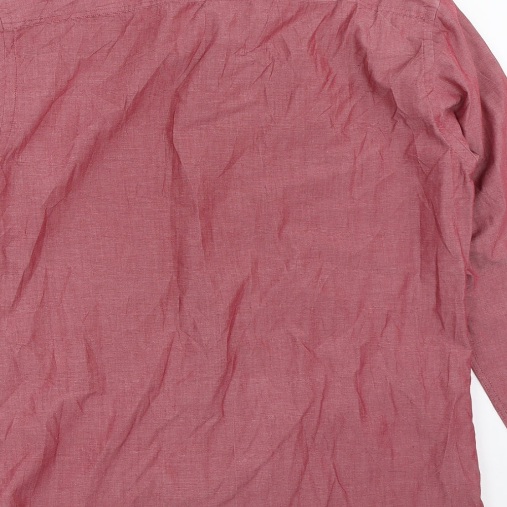 Cedar Wood State Mens Red    Button-Up Size 15.5