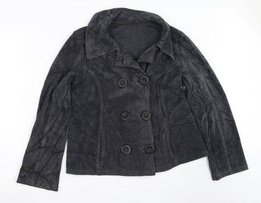 Per Una Womens Grey  Fleece Jacket  Size S