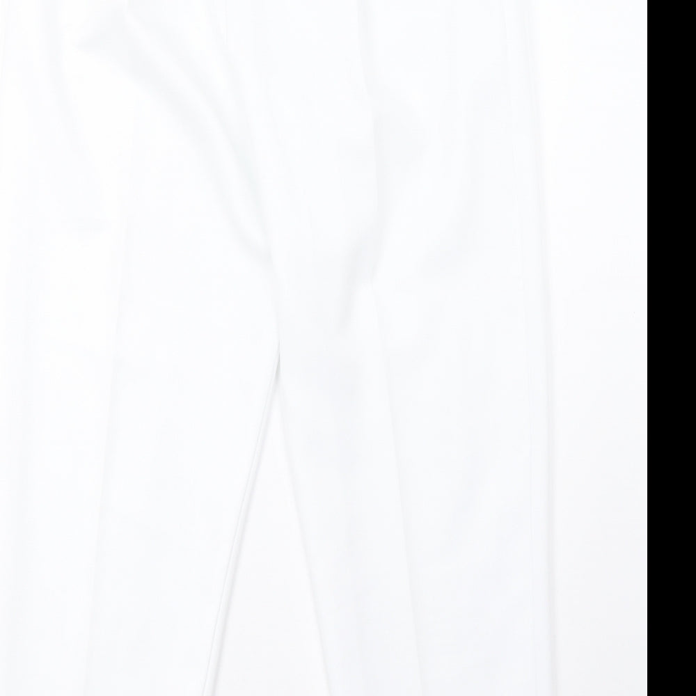 Preworn Womens White   Trousers  Size 16 L27 in