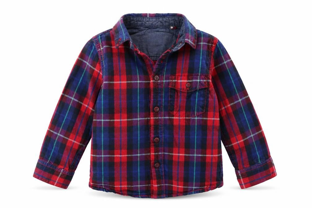 NEXT Boys Red Check  Basic Button-Up Size 2 Years