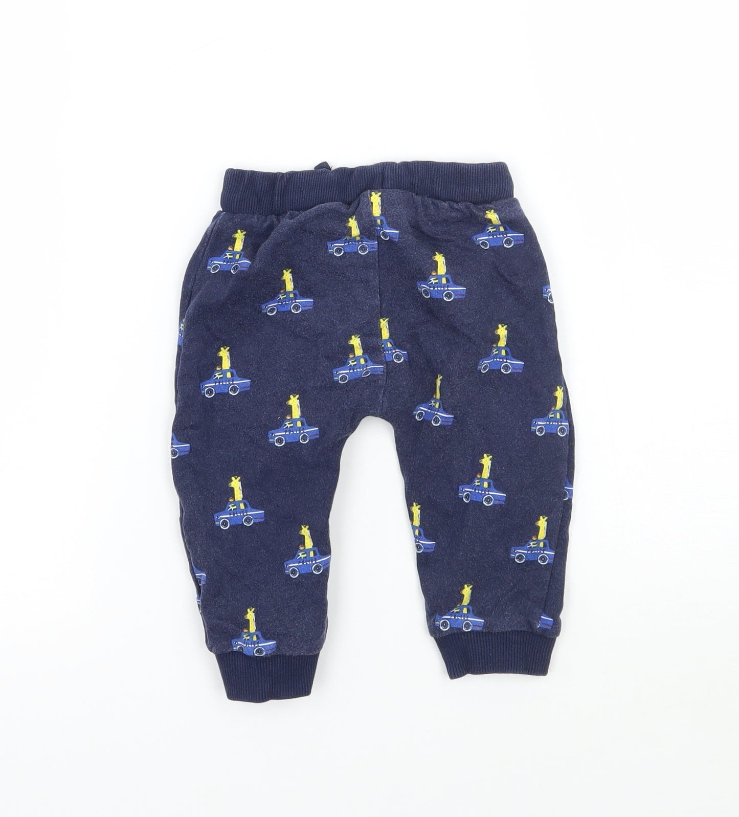 Bluezoo Baby Blue Geometric  Sweatpants Trousers Size 6-9 Months