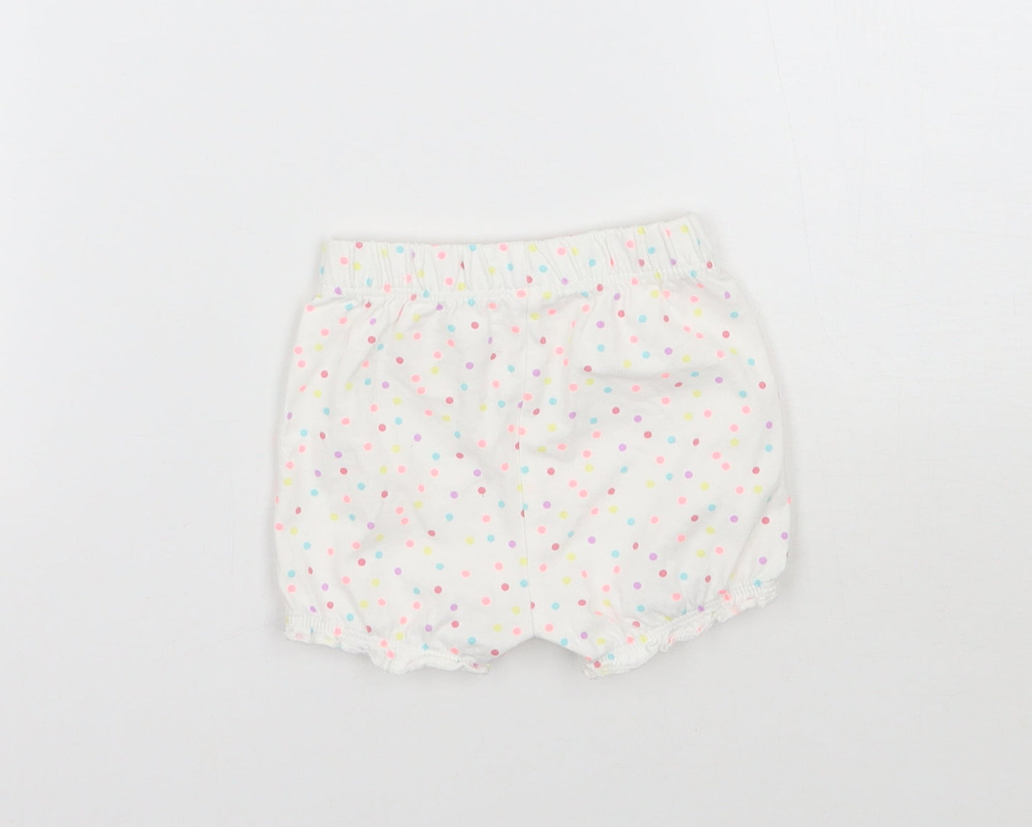 George Baby White Polka Dot  Cropped Trousers Size 0-3 Months