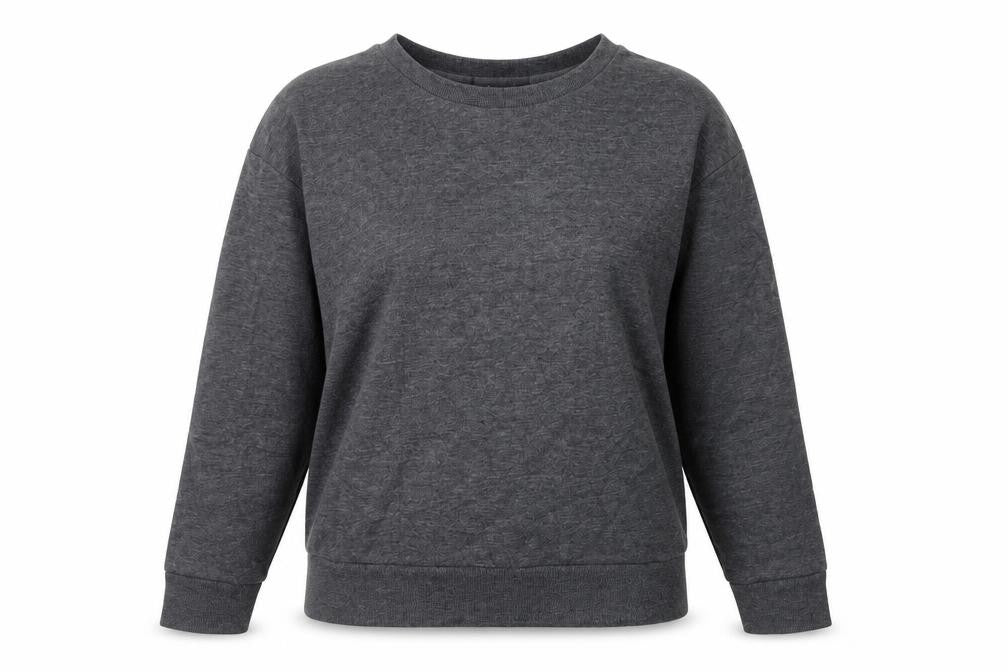 Front view of Atmosphere women’s grey jumper, size UK 10