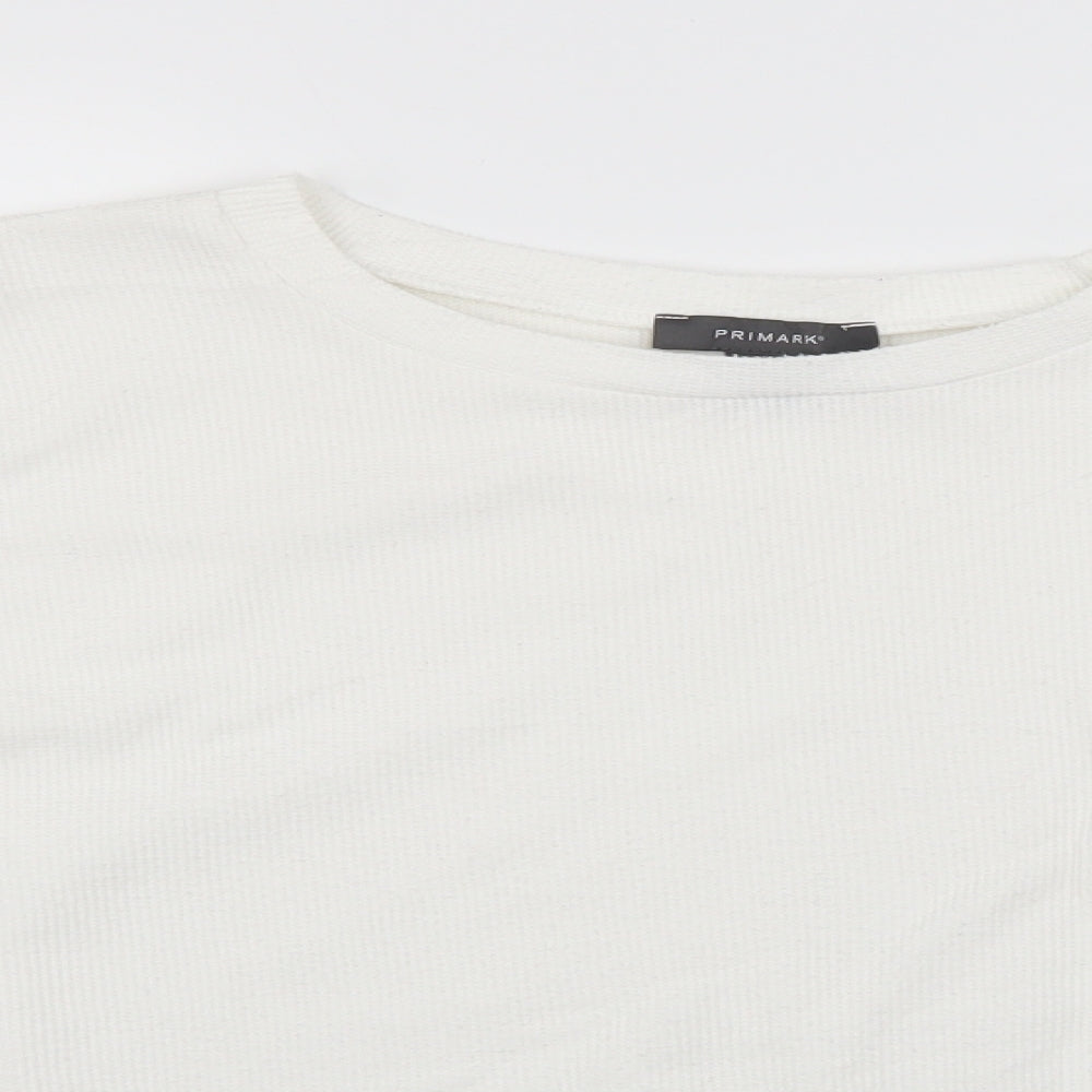 Primark Womens White   Pullover Jumper Size 18