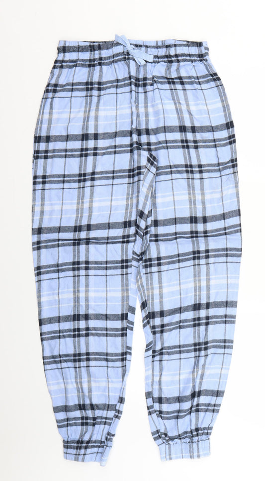 NEXT Womens Blue Check   Pyjama Pants Size M