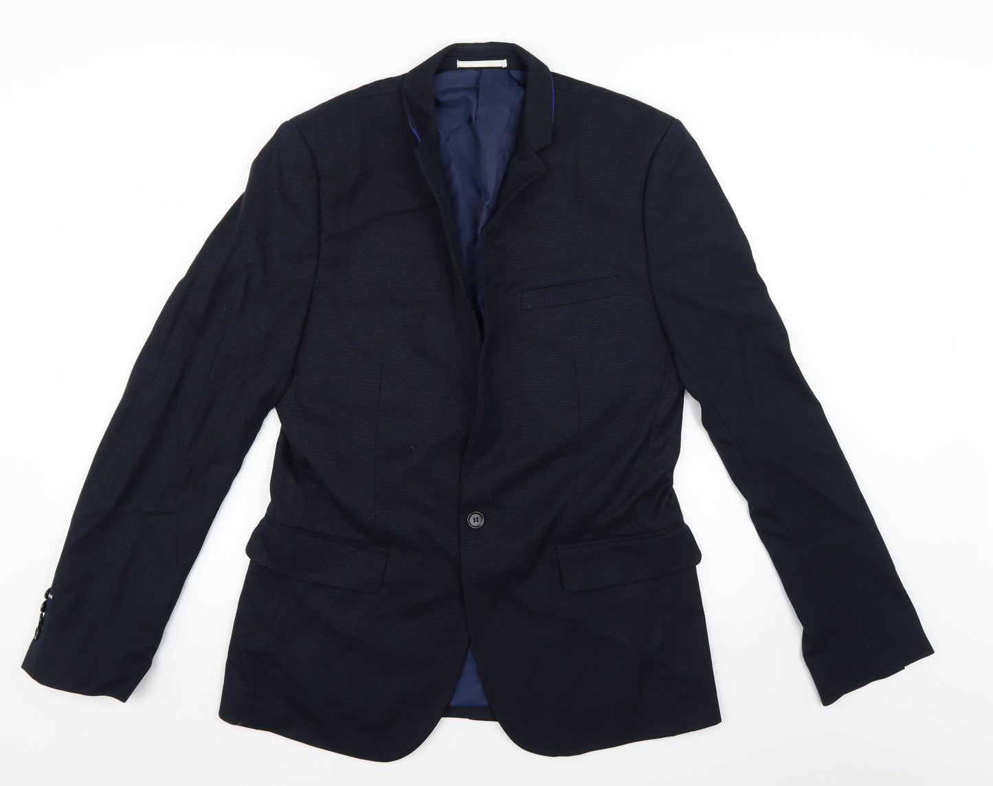 t&w Mens Blue   Jacket Suit Jacket Size L